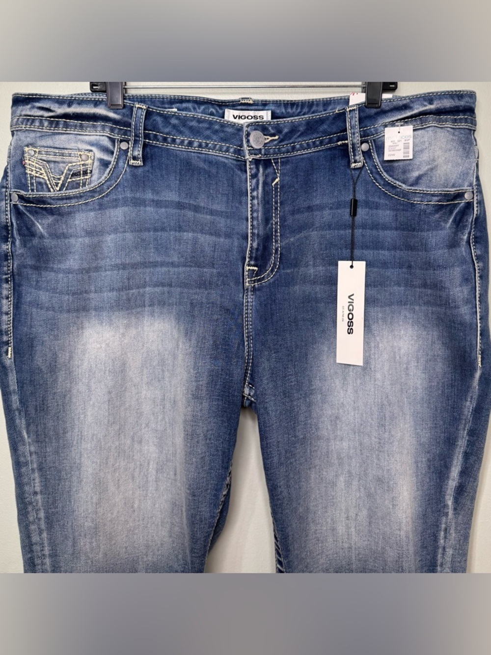 Vigoss Heritage Fit Mid Rise Capri Jeans Size 22 NWT - Picture 7 of 12